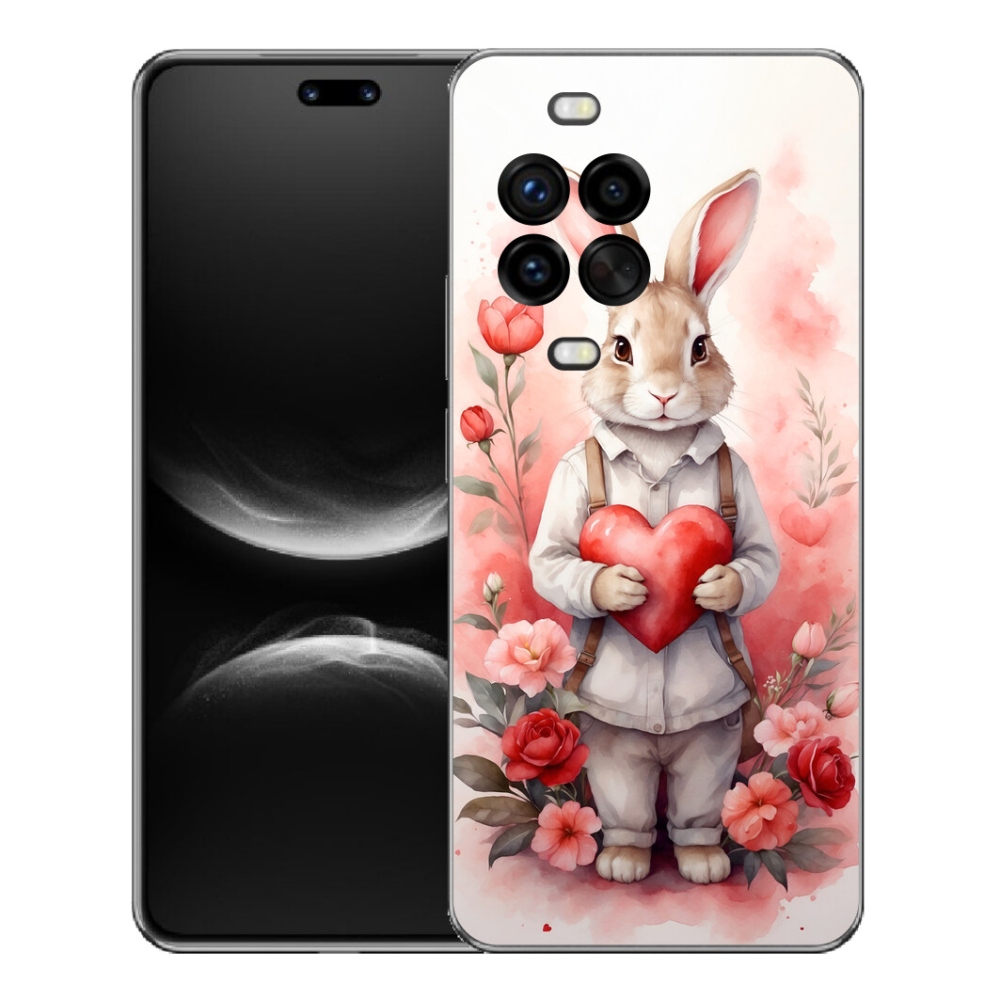 mmCase gél tok a Huawei Nova 14 Pro-hoz – nyuszi szívecskével