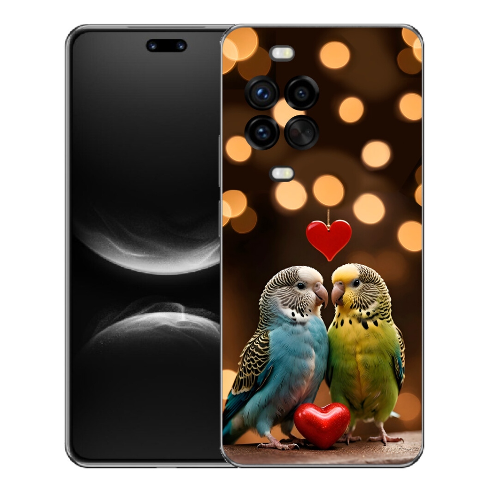 mmCase géltok a Huawei Nova 14 Pro-hoz – szerelmes papagájok