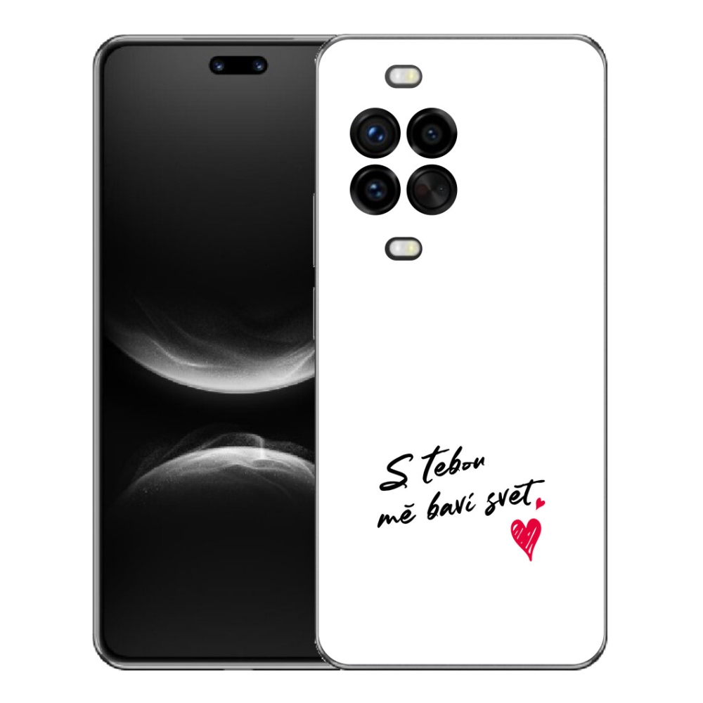 mmCase géltok a Huawei Nova 14 Pro-hoz – „Szerelmes” felirat, 1, fehér háttér