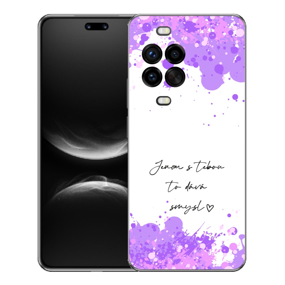 mmCase géltok a Huawei Nova 14 Pro-hoz – szerelmes felirat fehér háttérrel
