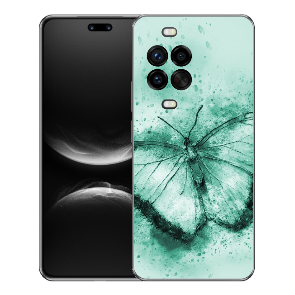 mmCase géltok a Huawei Nova 14 Pro-hoz – zöld pillangó