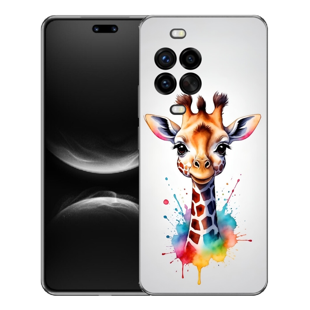 mmCase gél tok a Huawei Nova 14 Pro-hoz – zsiráf 1