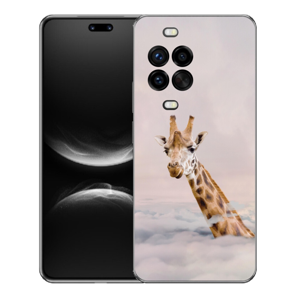 mmCase gél tok a Huawei Nova 14 Pro-hoz – zsiráf a felhők között