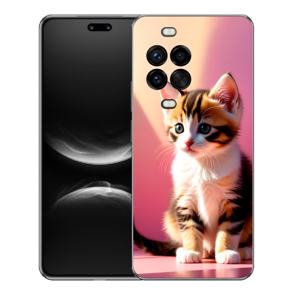 mmCase gél tok a Huawei Nova 14 Pro-hoz – kíváncsi cica 2