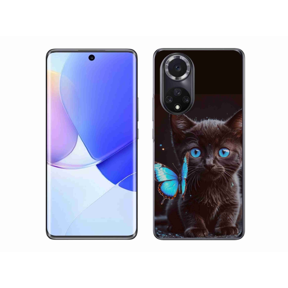 Gél borítás mmCase a Huawei Nova 9-hez - fekete cica 3