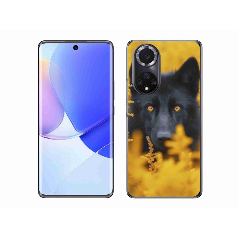 Gél borítás mmCase a Huawei Nova 9-hez - fekete farkas 2