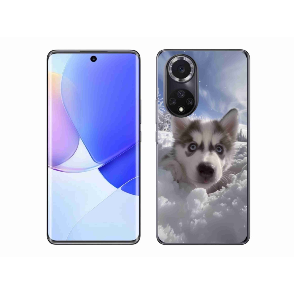 Gél borítás mmCase a Huawei Nova 9-hez - husky a hóban