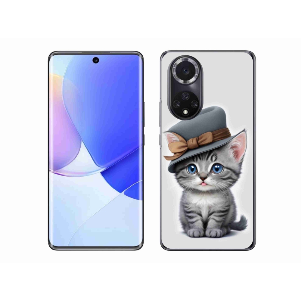 Gél borítás mmCase a Huawei Nova 9-hez - cica sapkával