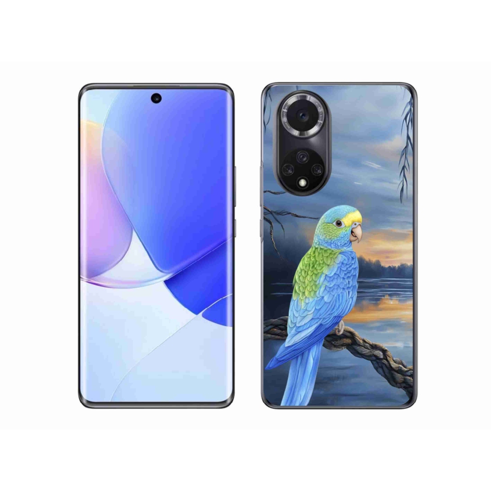 Gél borítás mmCase a Huawei Nova 9 készülékre - kék papagáj