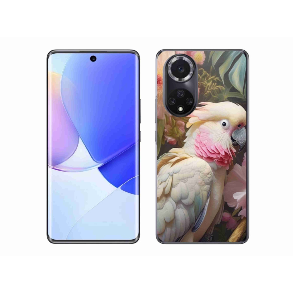 Gél borítás mmCase a Huawei Nova 9 készülékhez - papagáj kakadu rózsaszín 2