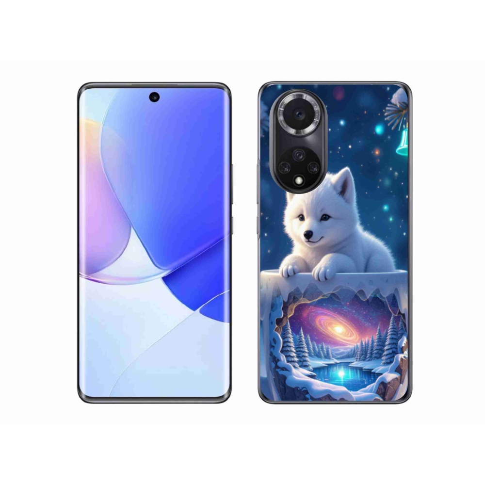 Gél borítás mmCase a Huawei Nova 9-hez - Karácsonyi kölyökkutya