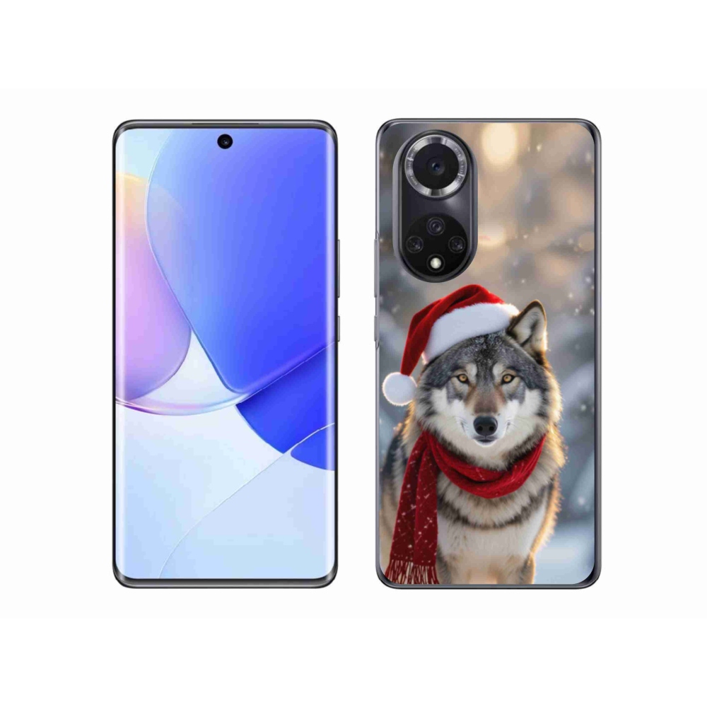 Gél borítás mmCase a Huawei Nova 9-hez - Karácsonyi farkas