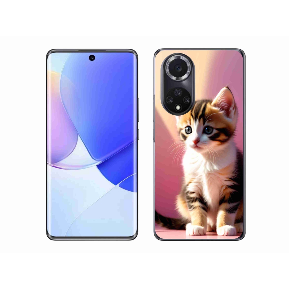 Gél borító mmCase a Huawei Nova 9-re - kíváncsi cica 2