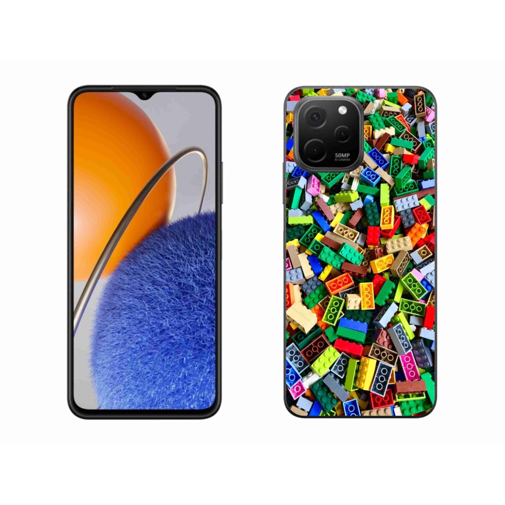 Gél borítás mmCase a Huawei Nova Y61-en - színes építőelemek