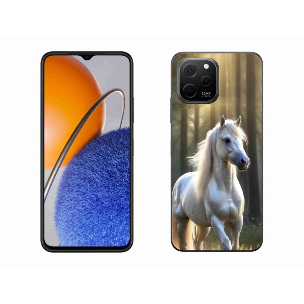 Gél borítás mmCase a Huawei Nova Y61 készülékhez - fehér ló 3