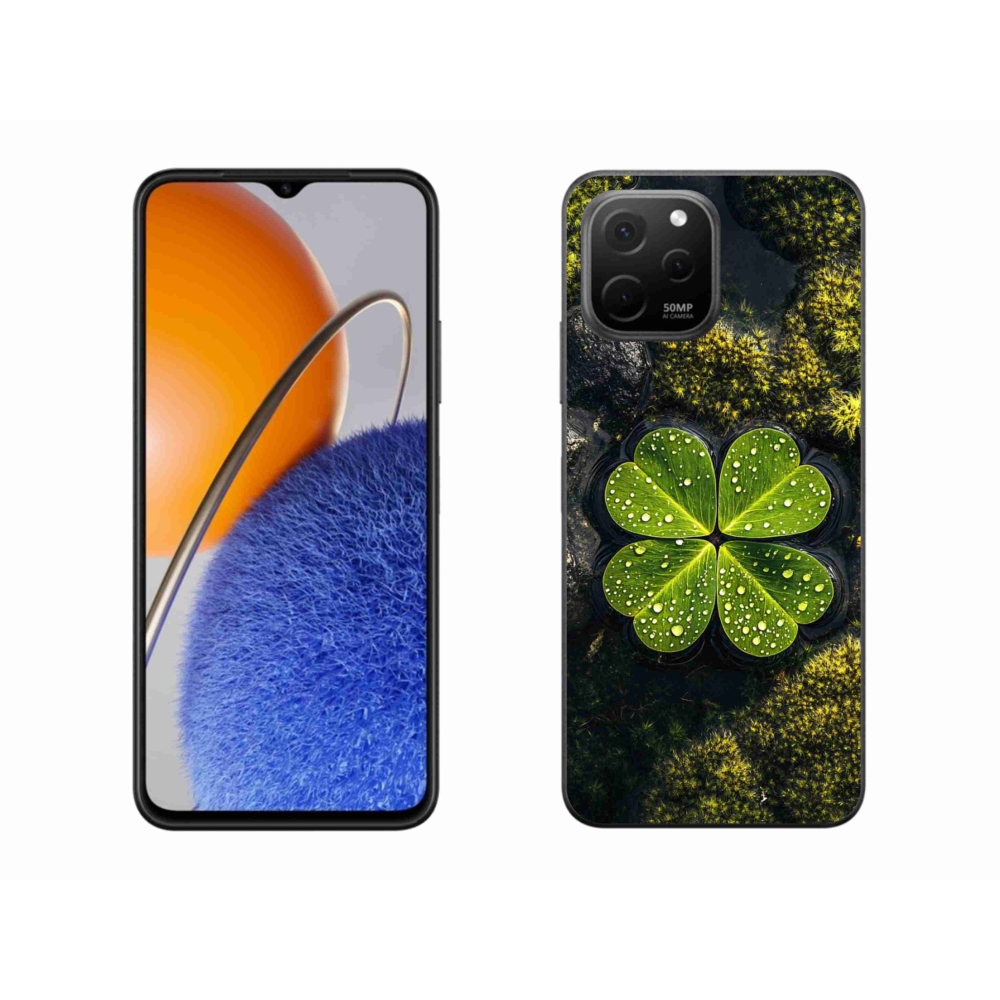 Gél borító mmCase a Huawei Nova Y61 készülékhez - négylevelű lóhere