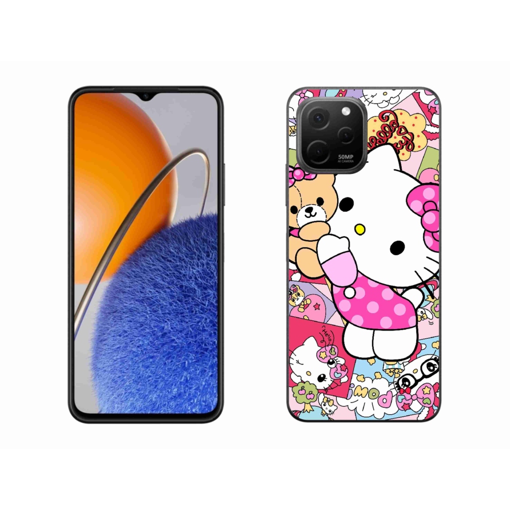 mmCase gél tok a Huawei Nova Y61-hez – aranyos cica