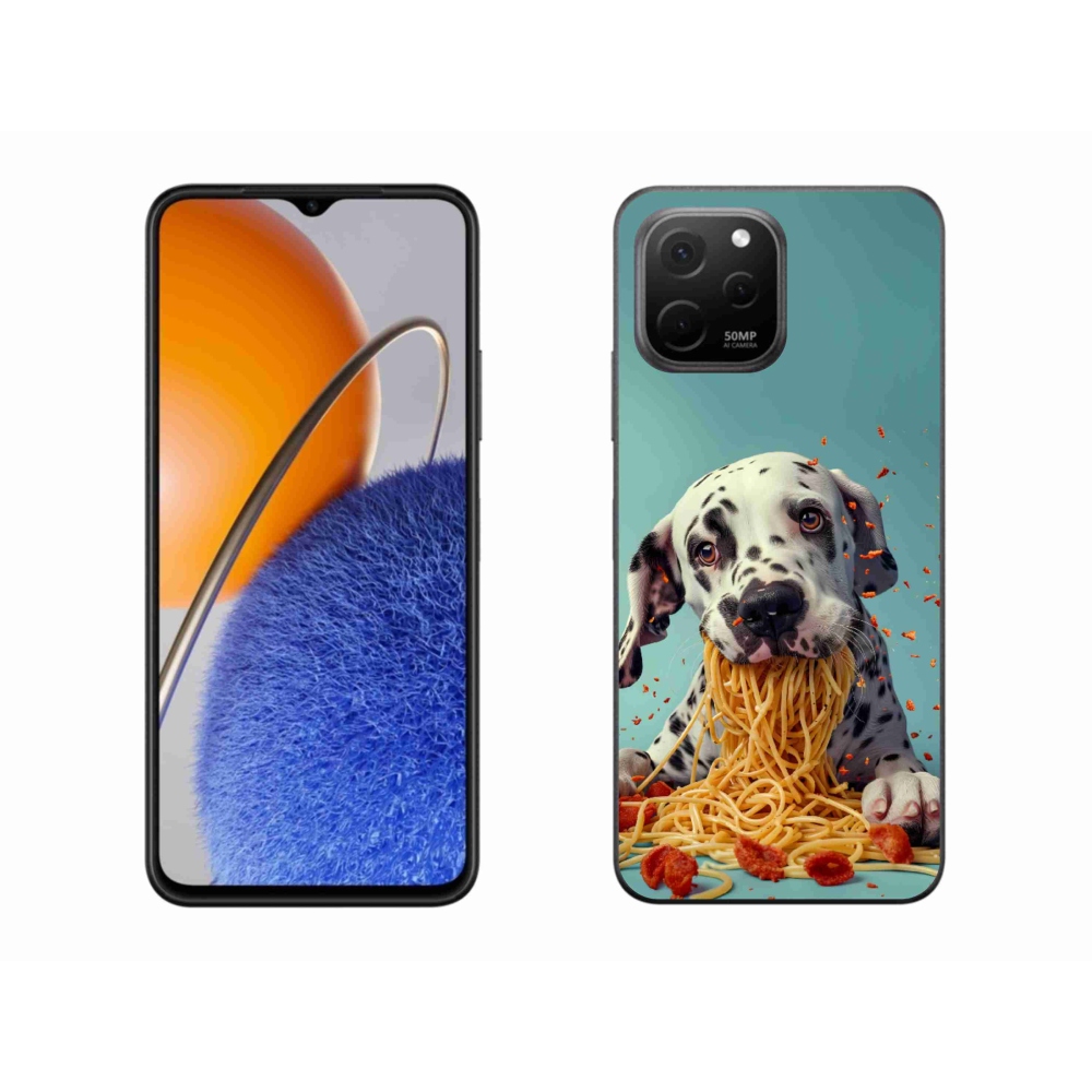 mmCase gél tok a Huawei Nova Y61-hez – dalmát és spagetti