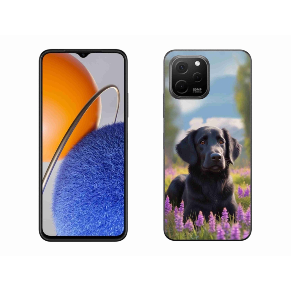 mmCase gélhuzat a Huawei Nova Y61-hez – elegáns fekete retriever