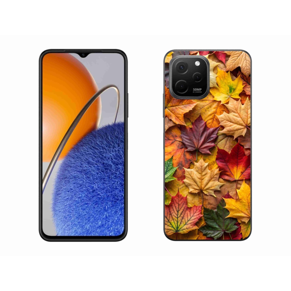 Gél borítás mmCase a Huawei Nova Y61 készülékhez - juharlevelek 2