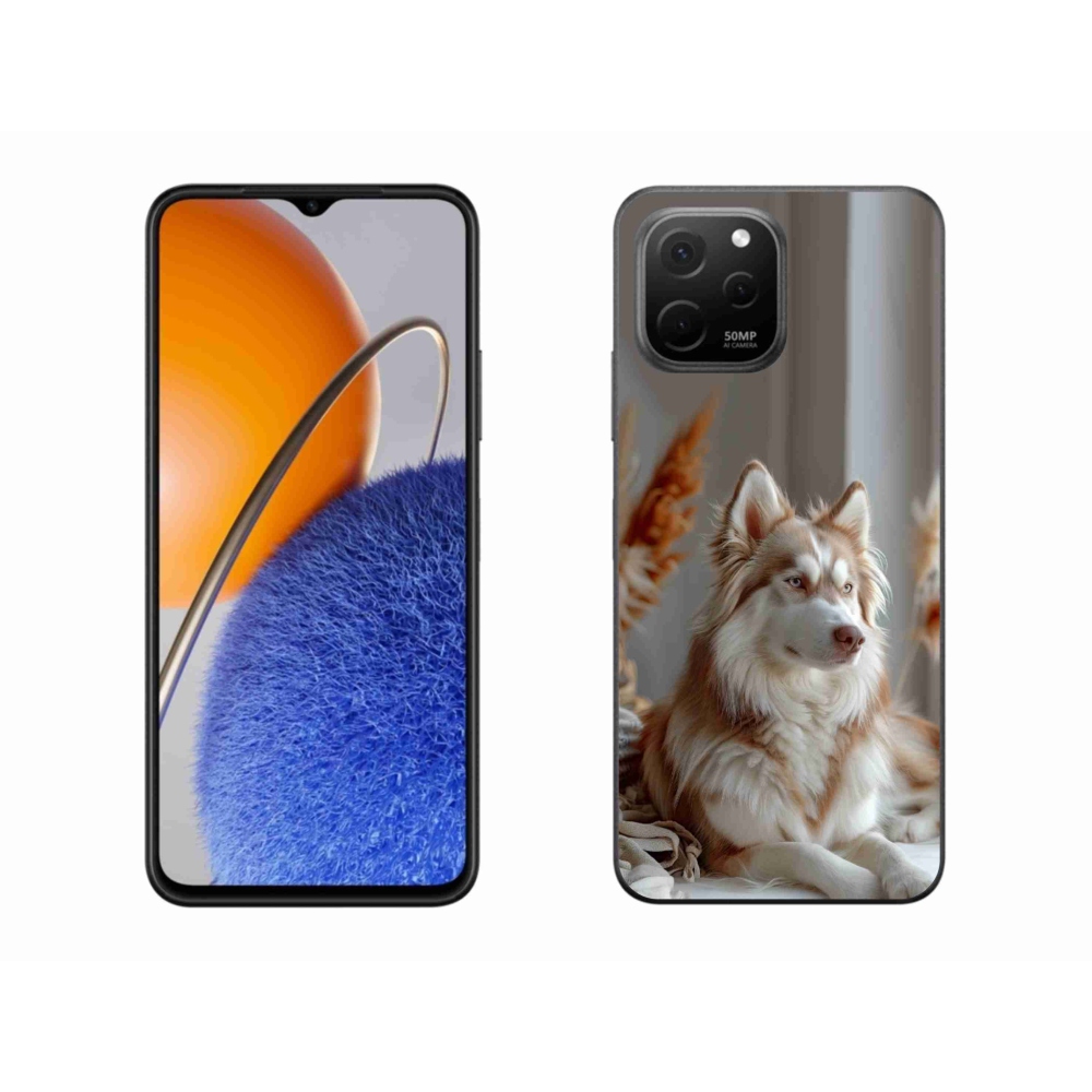 mmCase gélhuzat a Huawei Nova Y61-hez – nyugodt szibériai husky