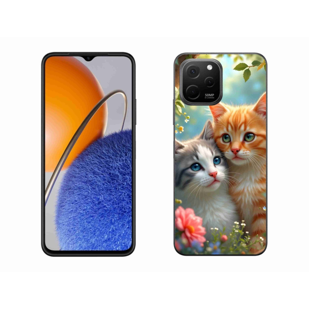 Gél borító mmCase a Huawei Nova Y61 készülékhez - cat love 2