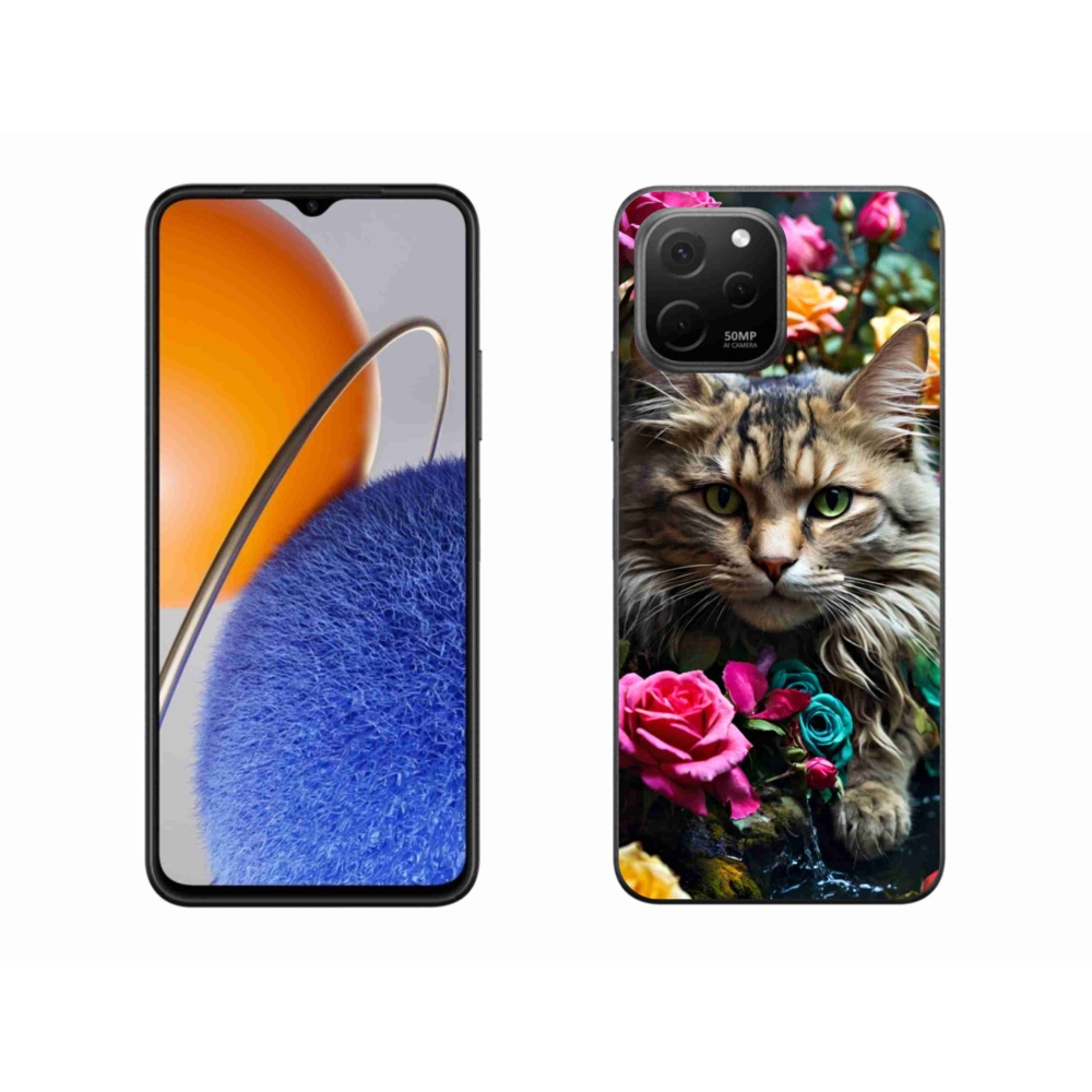 Gél borítás mmCase a Huawei Nova Y61 készülékhez - macskaszem nézet 2
