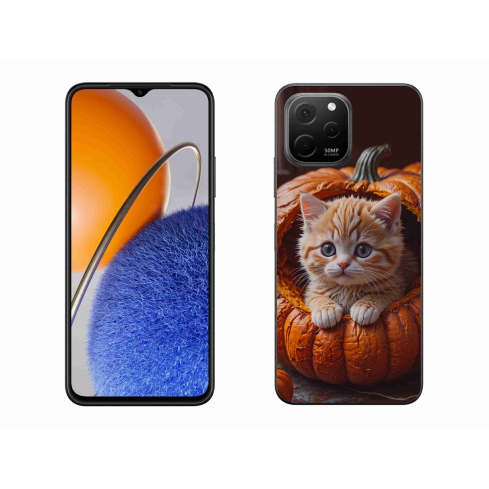 Gél borítás mmCase a Huawei Nova Y61 készülékhez - cica és tök 2