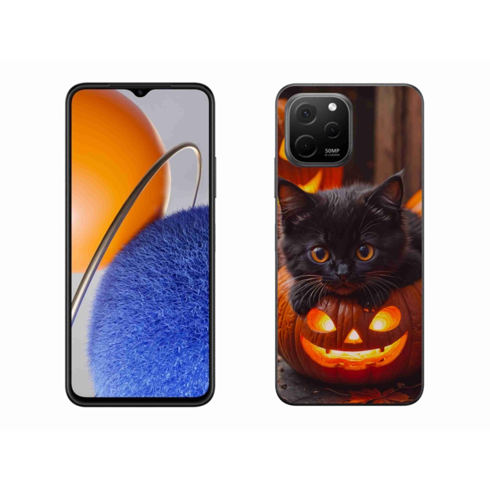 Gél borítás mmCase a Huawei Nova Y61 készülékhez - cica és tök