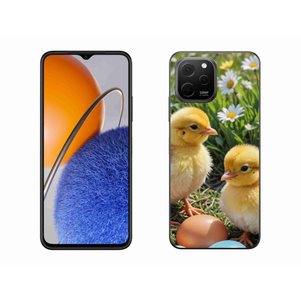 Gél borítás mmCase a Huawei Nova Y61 készülékhez - csirkék