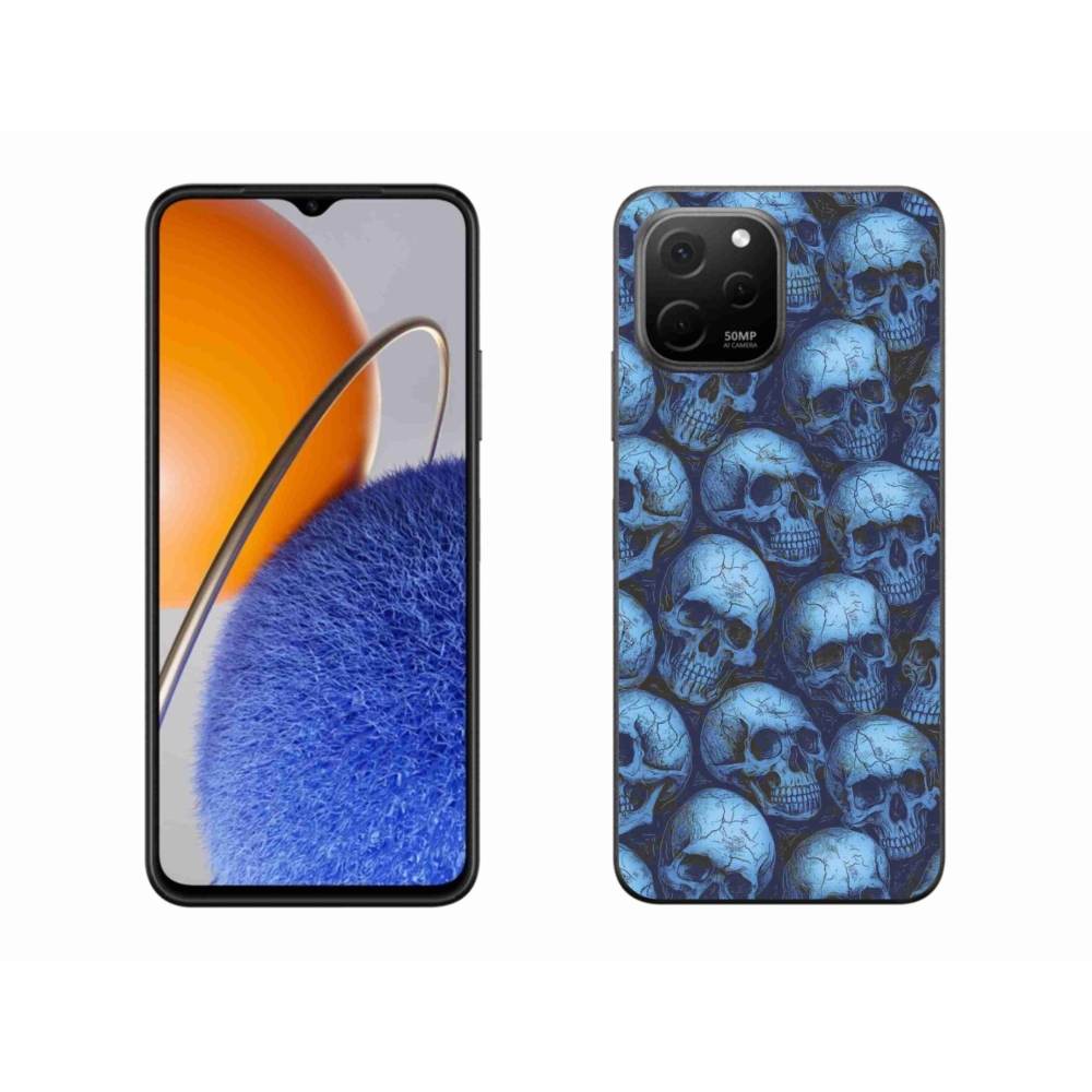 Gél borítás mmCase a Huawei Nova Y61 készülékhez - koponyák