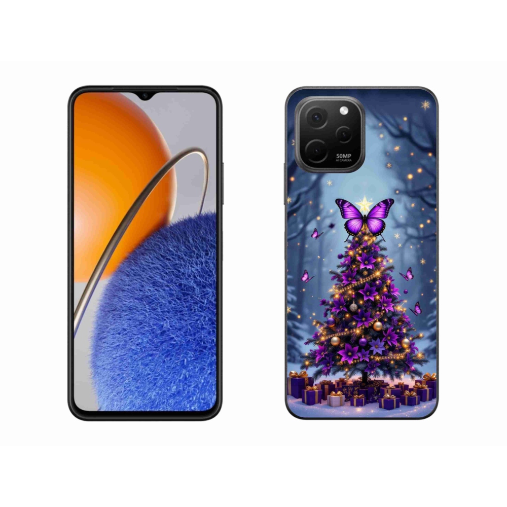 mmCase gél tok a Huawei Nova Y61-hez – pillangós karácsonyfa