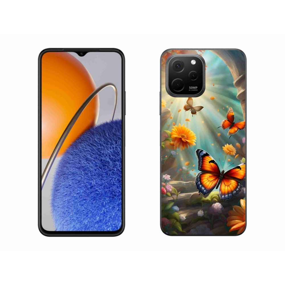 Gél borítás mmCase a Huawei Nova Y61 készülékhez - pillangókert 2
