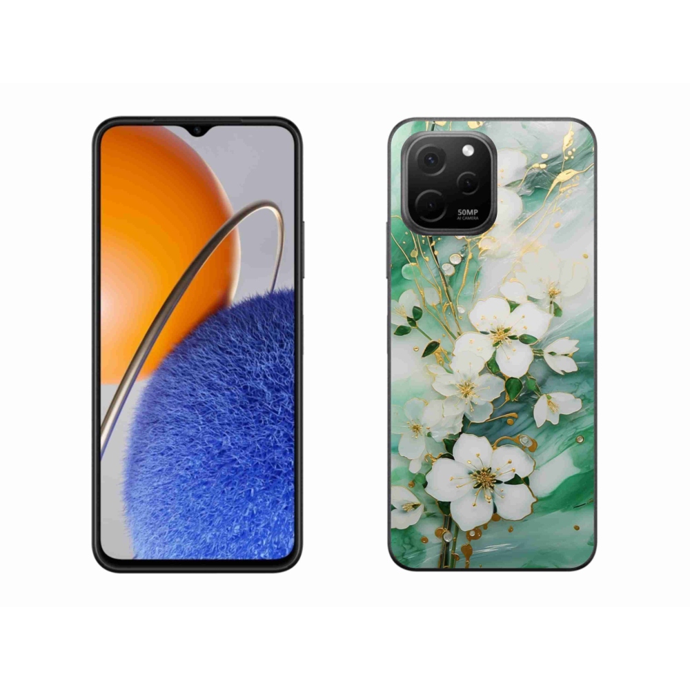 Gél borító mmCase a Huawei Nova Y61 készülékhez - finom virágok