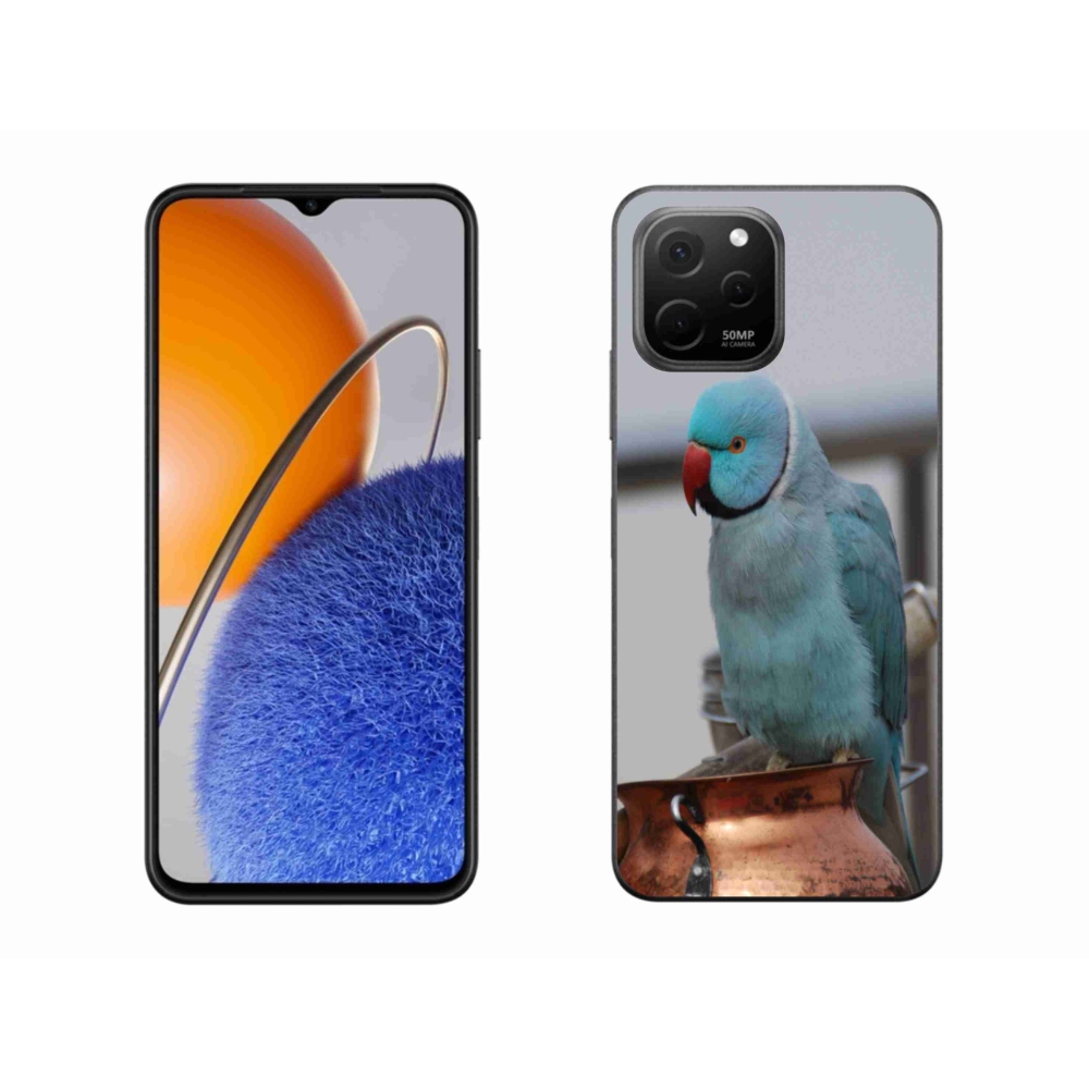 Gél borítás mmCase a Huawei Nova Y61 készülékhez - papagáj alexander kék