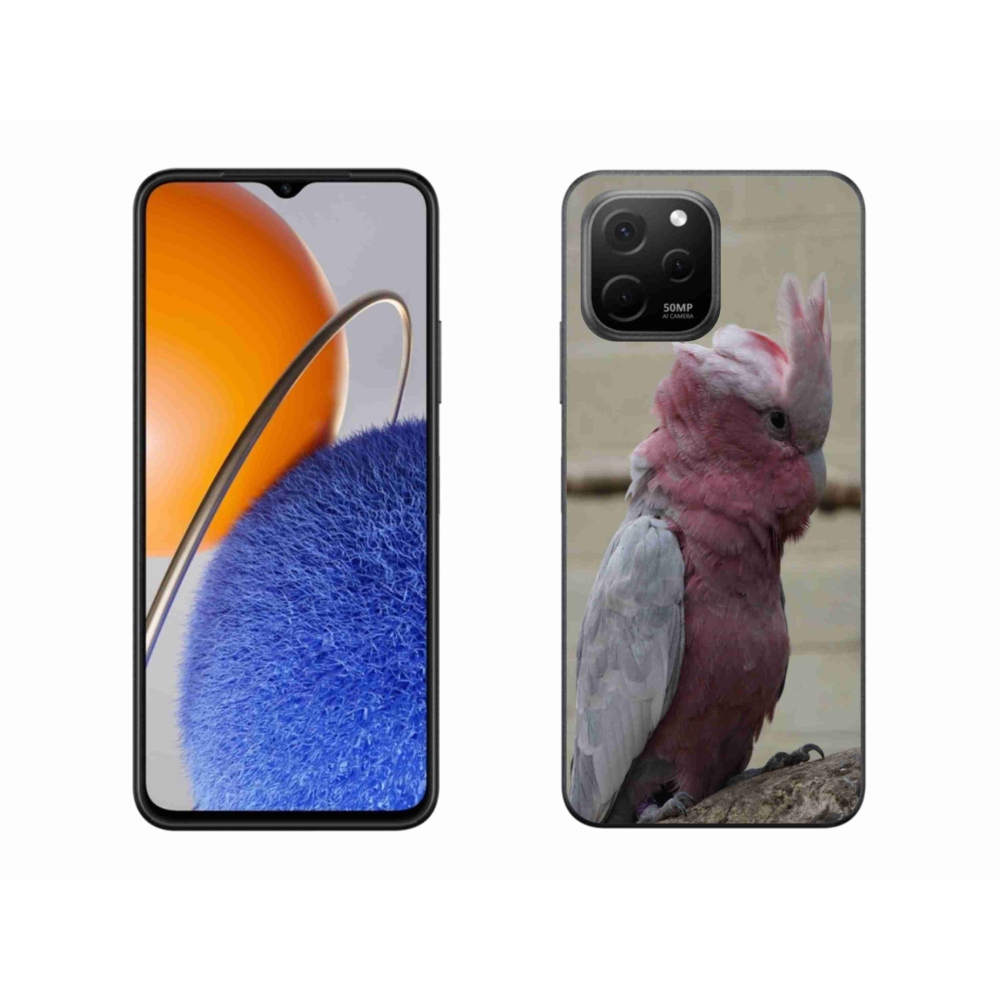 Gél borítás mmCase a Huawei Nova Y61 készülékhez - papagáj kakadu rózsaszínű