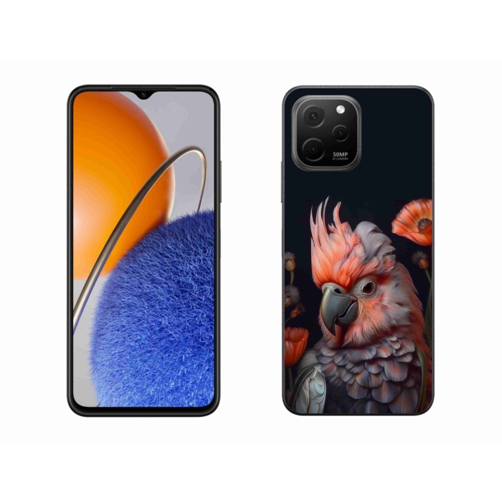 mmCase gél tok a Huawei Nova Y61-hez – színes kakadu papagáj