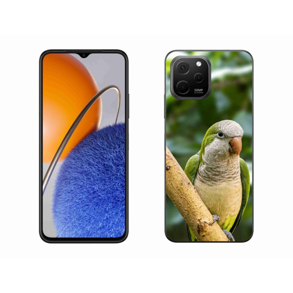Gél borítás mmCase a Huawei Nova Y61 készülékhez - papagáj szerzetes