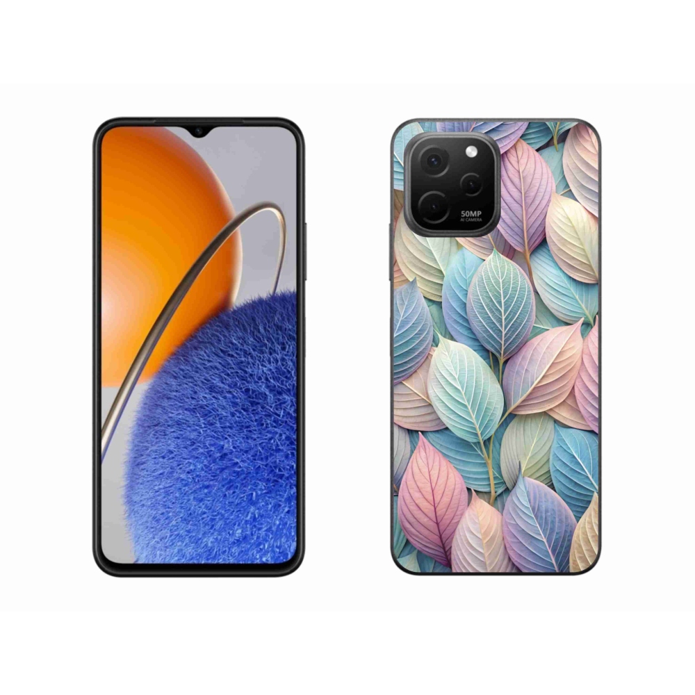 Gél borító mmCase a Huawei Nova Y61 készülékhez - pasztell levelek