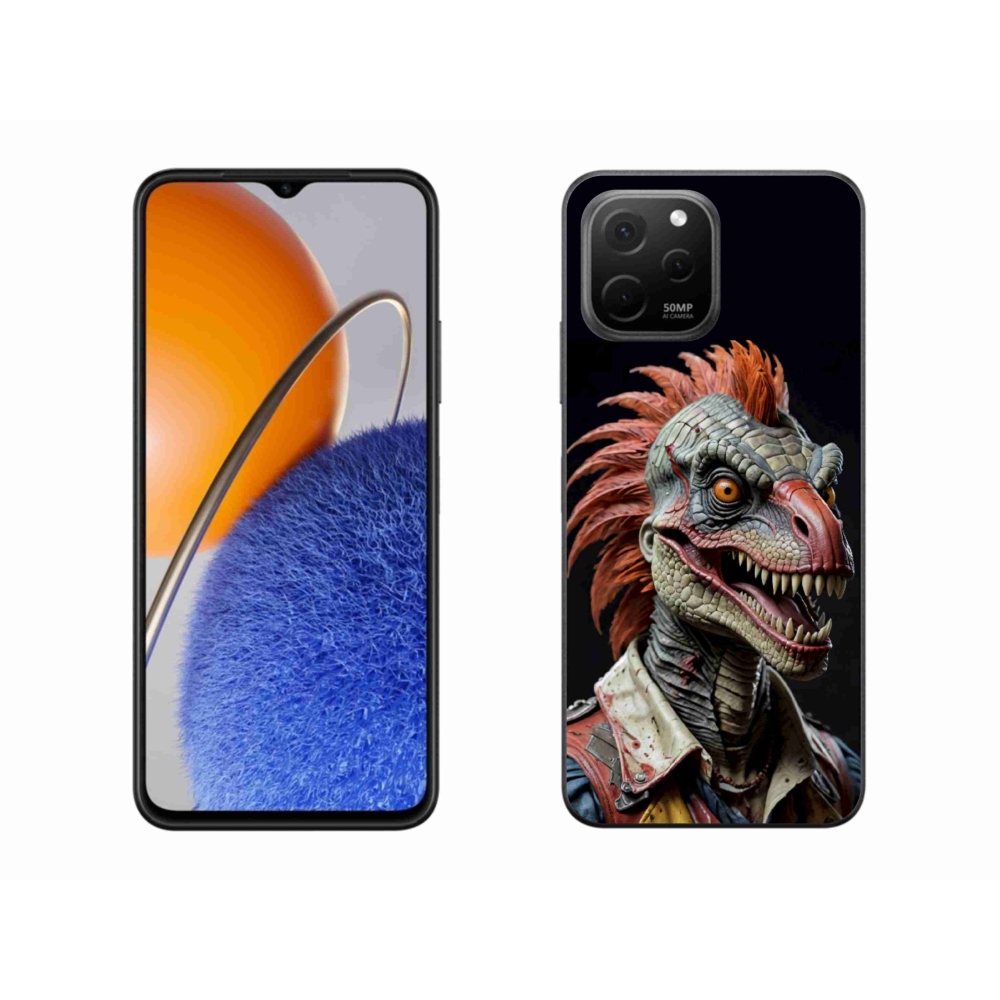 mmCase gél tok a Huawei Nova Y61-hez – punk dinoszaurusz