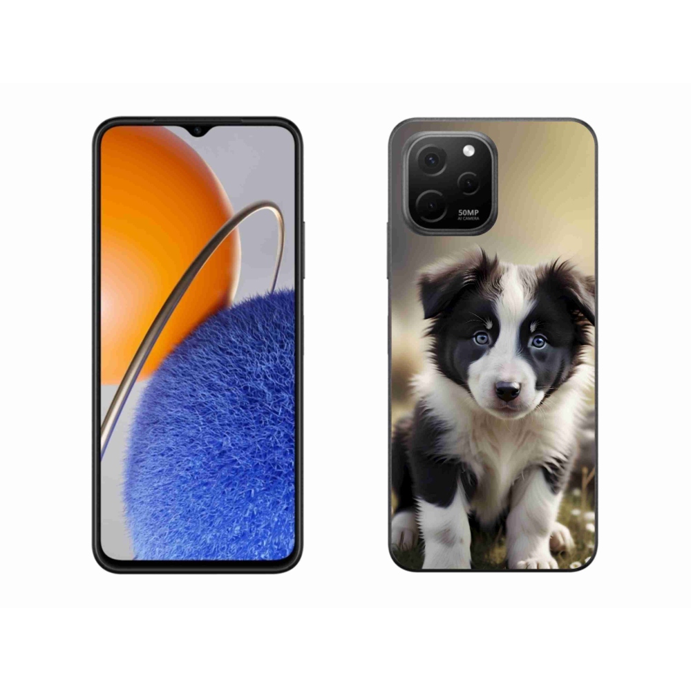 mmCase gél tok a Huawei Nova Y61-hez – aranyos border collie