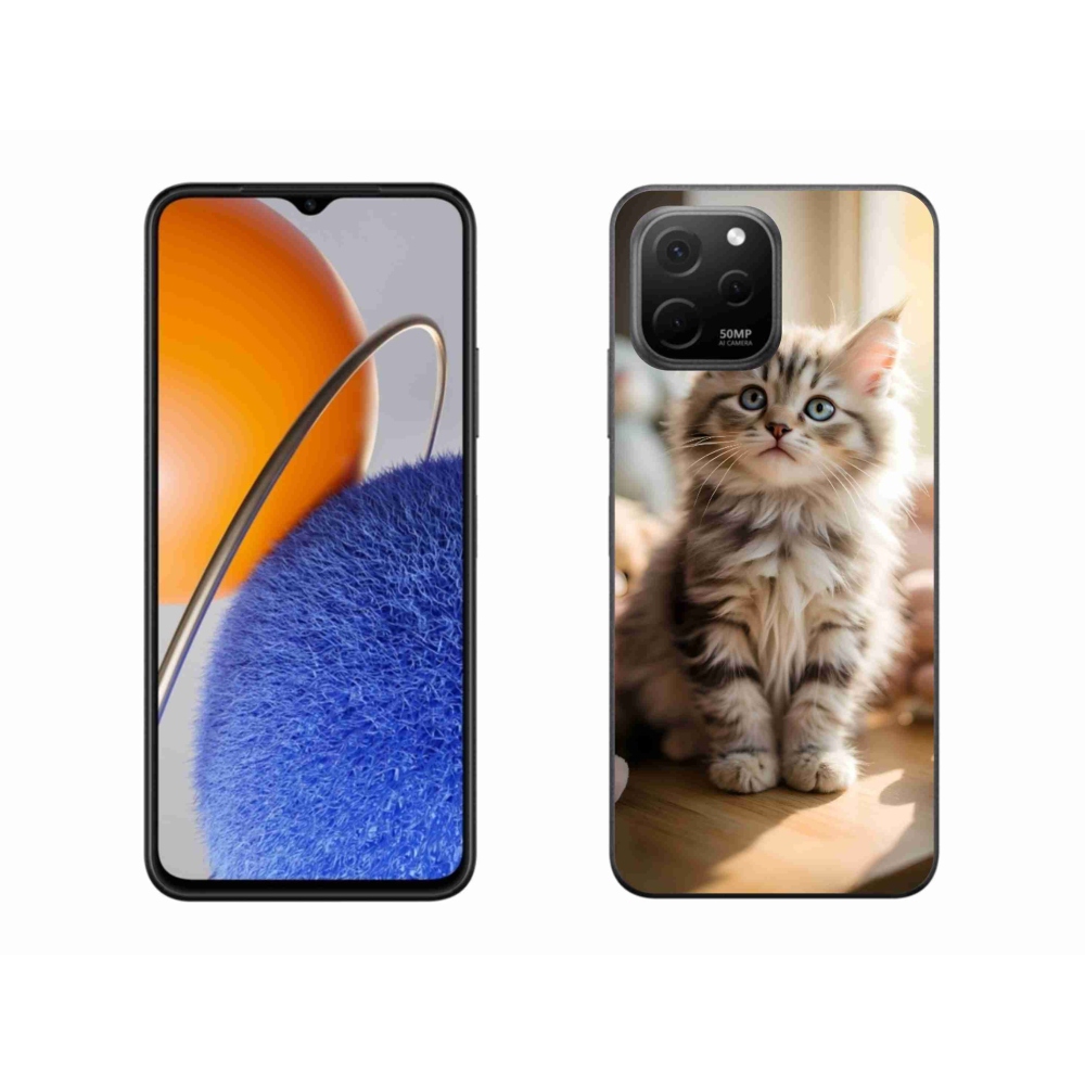 mmCase gél tok a Huawei Nova Y61-hez – aranyos cica 10