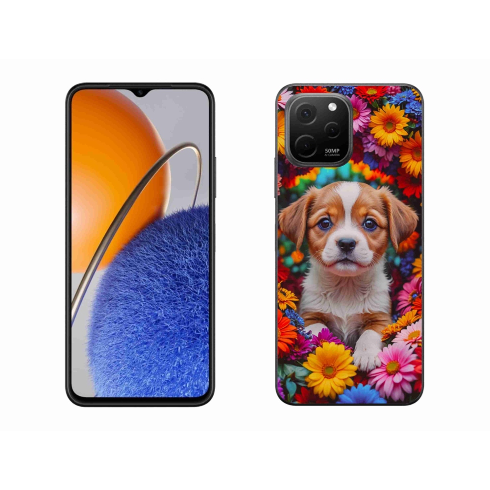 Gél borító mmCase a Huawei Nova Y61 készülékhez - aranyos kiskutya