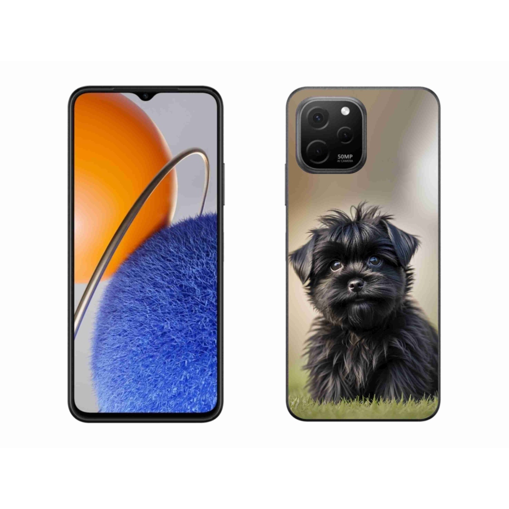 mmCase gél tok a Huawei Nova Y61-hez – aranyos fekete kutyus