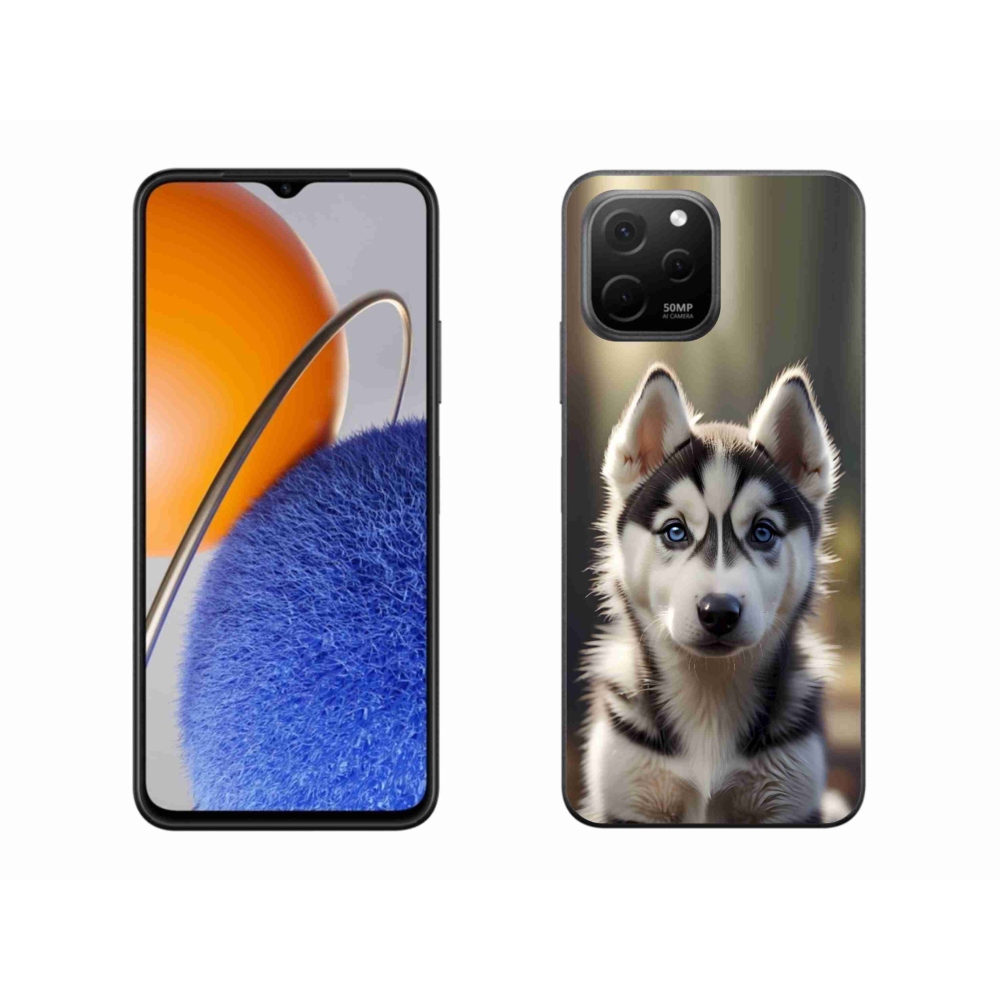mmCase gél tok a Huawei Nova Y61-hez – aranyos szibériai husky