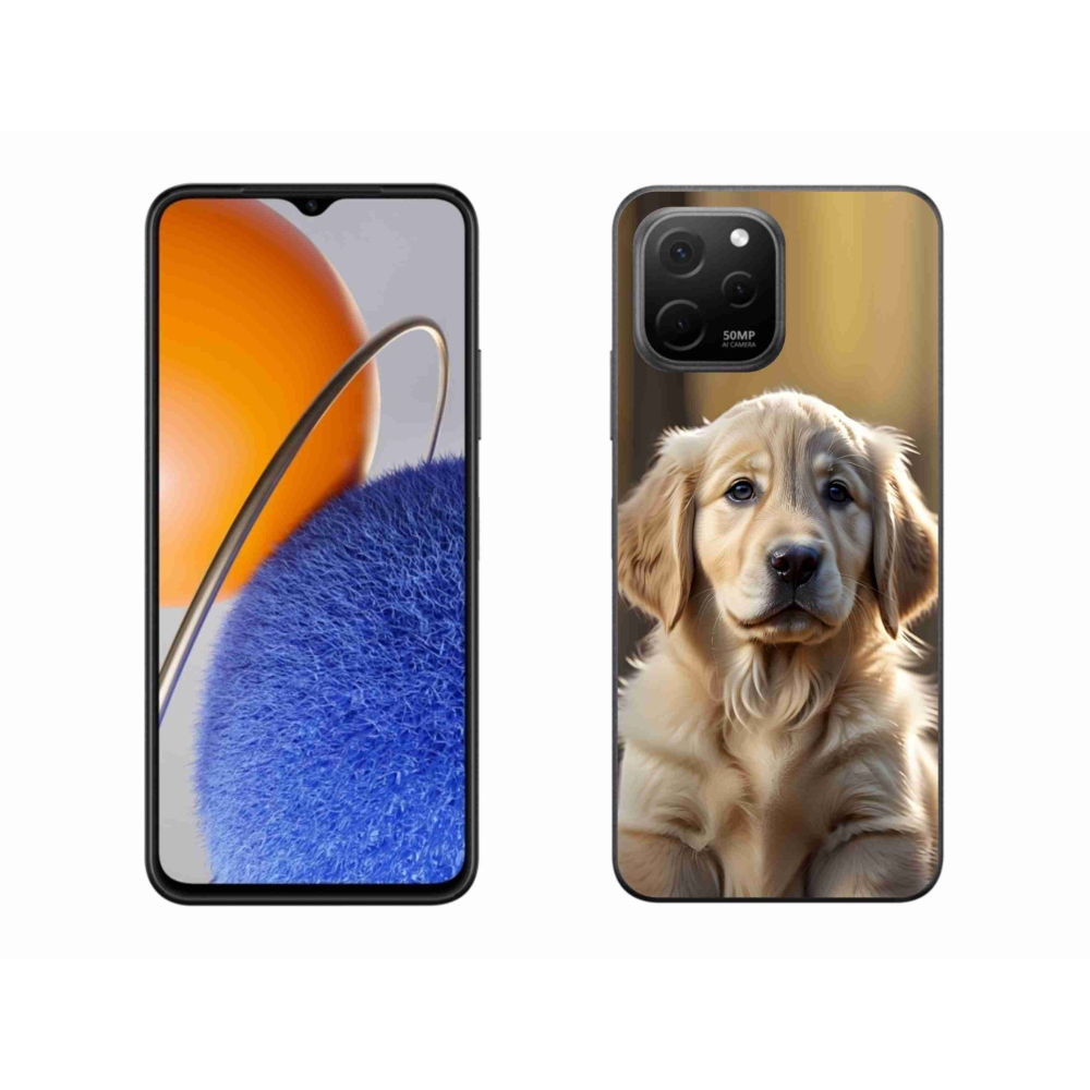 mmCase gél tok a Huawei Nova Y61-hez – aranyos arany retriever