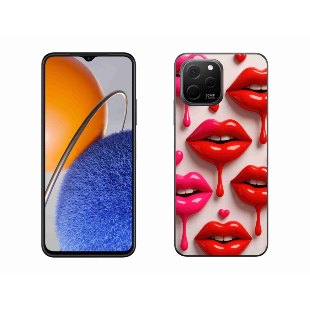 Gél borító mmCase a Huawei Nova Y61 készülékhez - ajkak 2