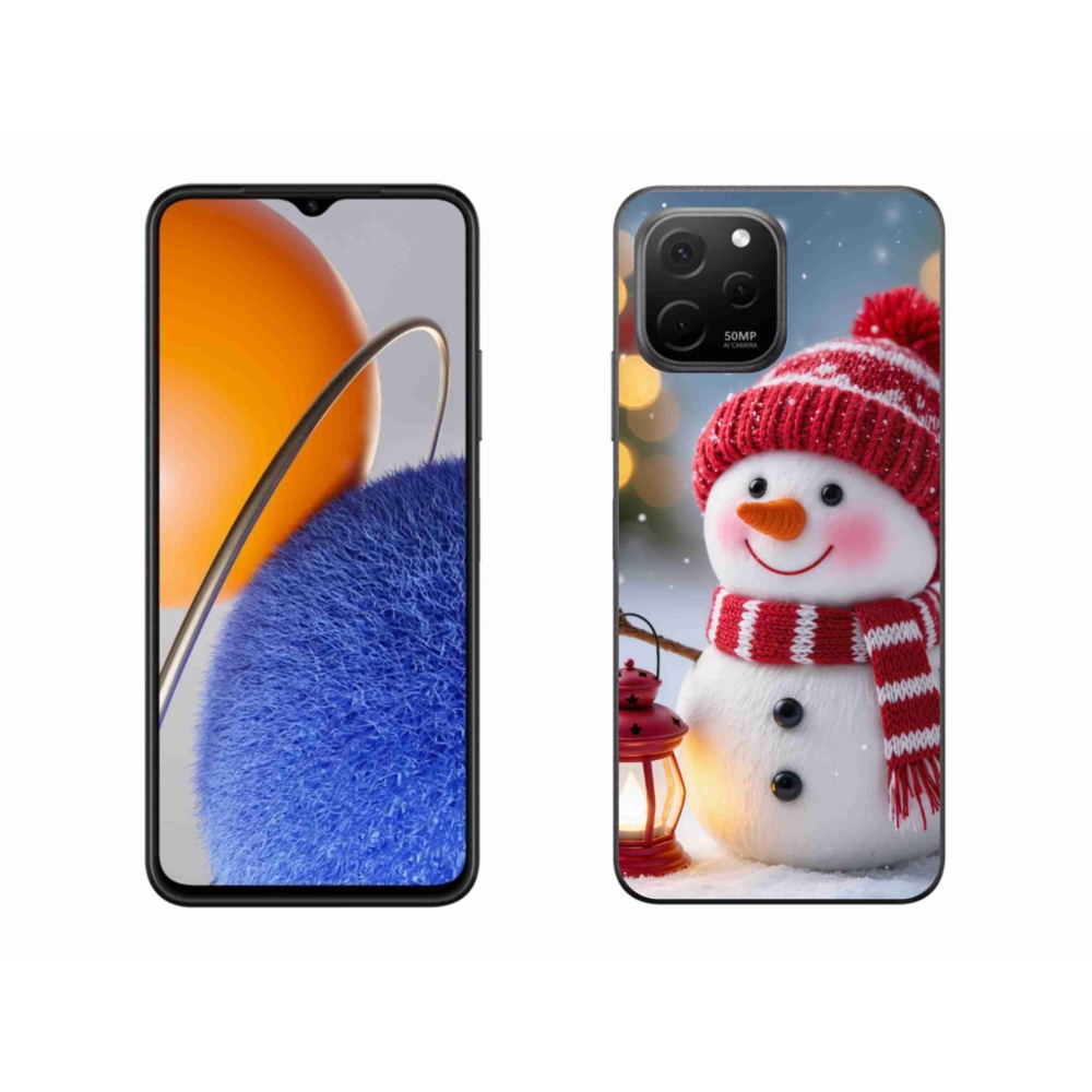 Gél borító mmCase a Huawei Nova Y61 készülékhez - hóember 2