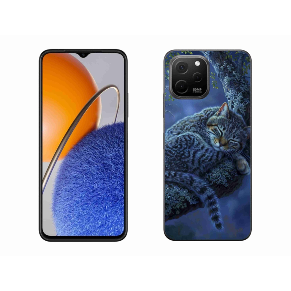 Gél borítás mmCase a Huawei Nova Y61 készülékhez - alvó macska