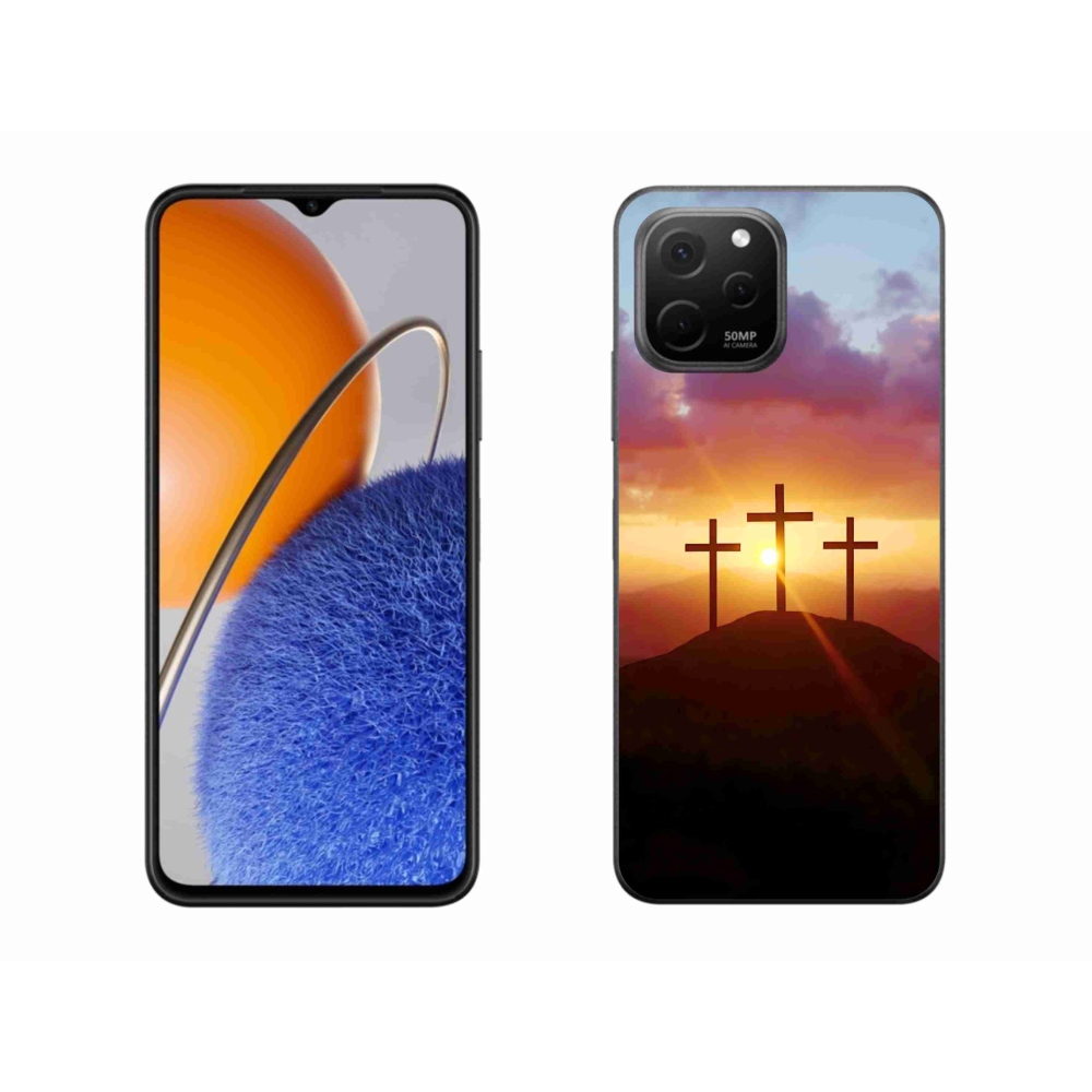 Gél borítás mmCase a Huawei Nova Y61-en - három kereszt
